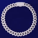 Round Diamond Hip Hop Luxury Cuban Linked Chain for Men's