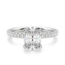 Oval Cut Stone Engagement Ring For Women