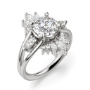 Round Cut Diamond Engagement Ring For Women