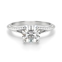 Round Cut Diamond Engagement Ring For Women