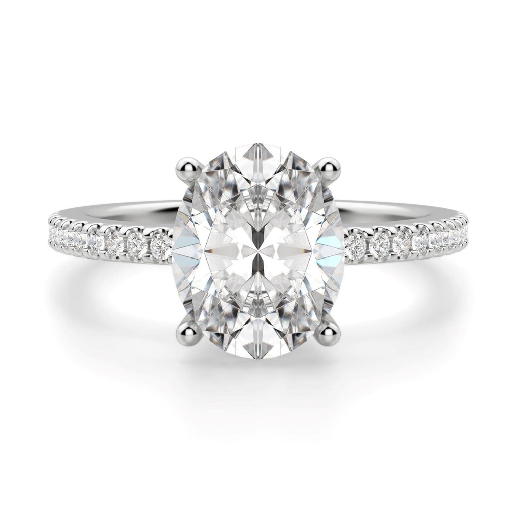 Oval Cut Diamond Engagement Ring For Women