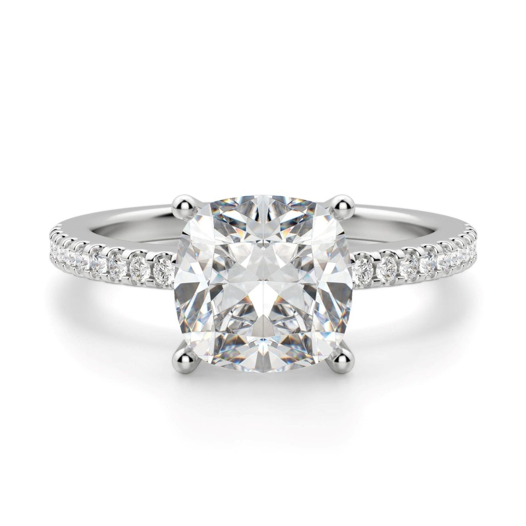 Cushion Cut Diamond Engagement Ring For Women