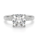 Cushion Cut Diamond Engagement Ring For Women