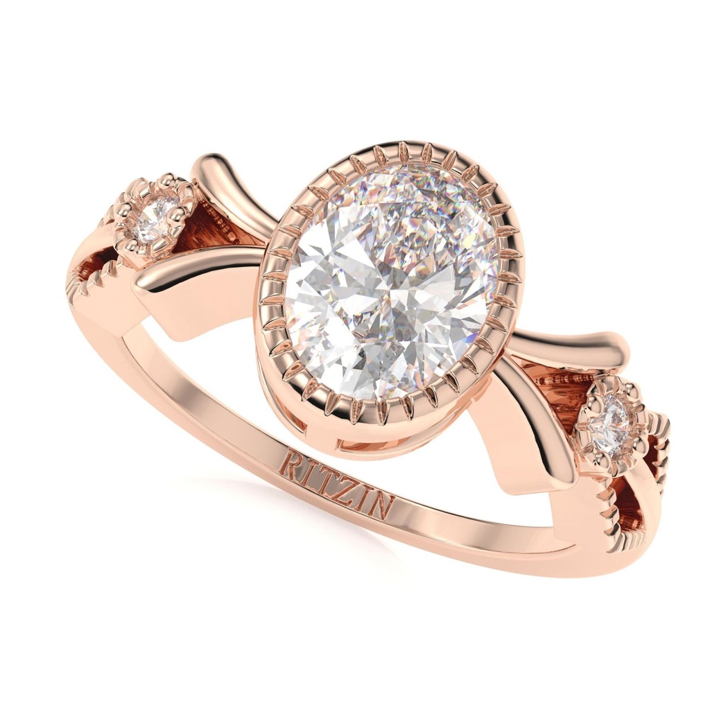 1.50CT Oval Diamond 3 stone Engagement Ring for Her