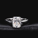 Radiant Diamond Solitaire Engagement Ring for Women