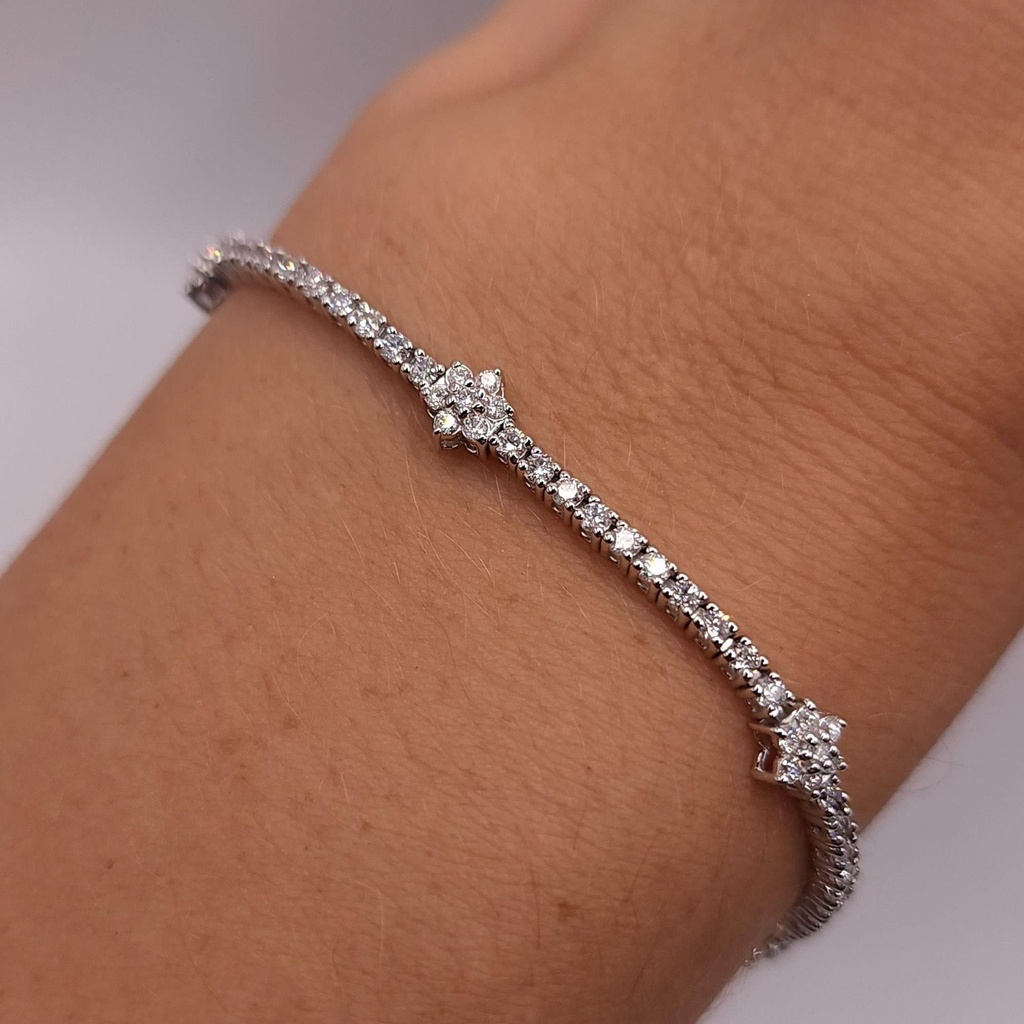 Round Diamond Bracelet for Women