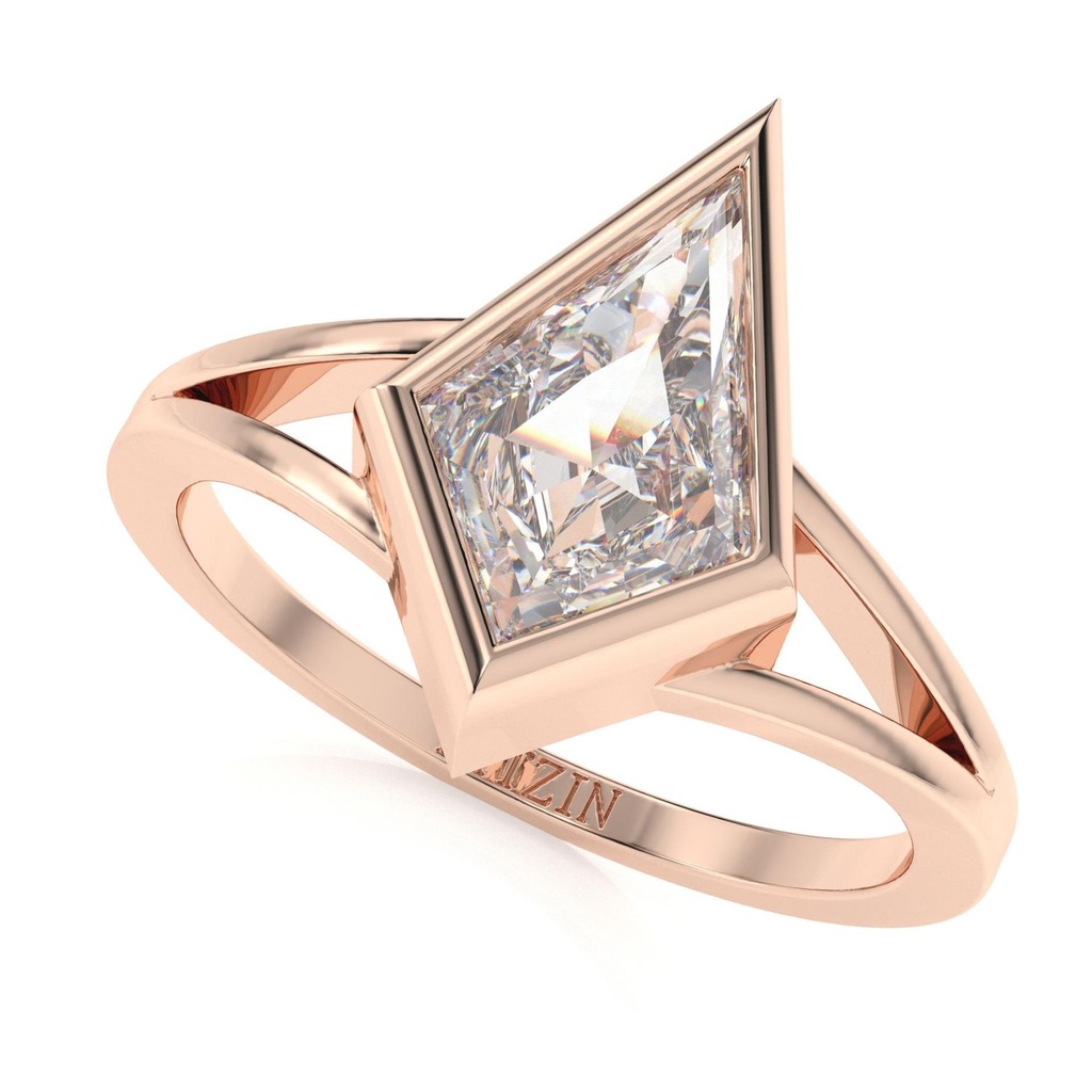 Kite Diamond Engagement Ring for Her