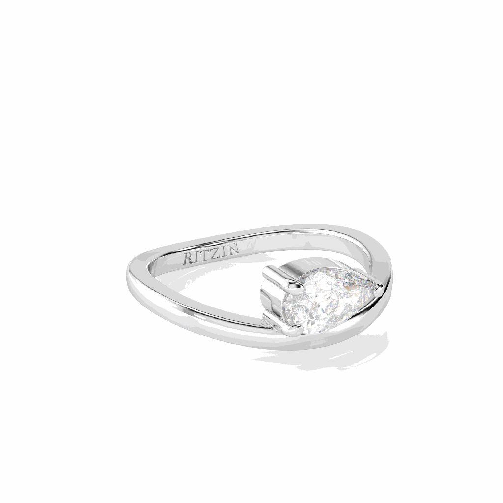 Pear Diamond Engagement Ring for Women
