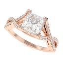 Princess Diamond Twisted Anniversary Ring for Women