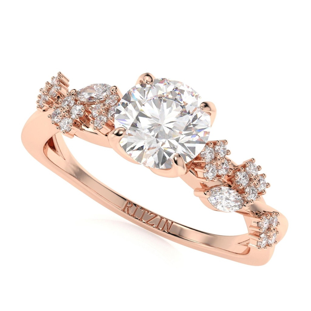 Round Diamond Engagement Ring For Women