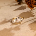 Solid Gold Pear Cut Ring, Ring, Promise Ring, Valentine's Day/ Anniversary/ Birthday Gift for Woman, Wife, Her