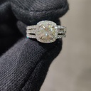 Round Diamond Halo Engagement Ring for Women