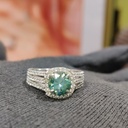 Round Diamond Halo Engagement Ring for Women