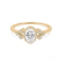 Oval Wedding Ring, Diamond Engagement Ring ,Antique Art Deco Ring, Diamond ,Unique Gift