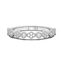 Round Cut Wedding Eternity Matching Band for Women