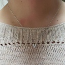  M Letter Wedding Pendant For Women  Round Cut Stone