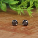  Round Cut Diamond Stone Stud Earring For Women