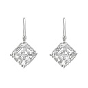Asscher Diamond Drop Dangle Earrings For Women