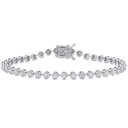 Round Cut Diamond Tennis Bracelet For Women