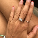 Princess And Pear Cut Diamond Toi Et Moi Stone Ring for Women