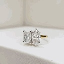 Marquise And Radiant Cut Toi Et Moi Engagement Ring For Women