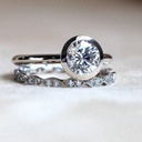  Round Cut Diamond Bridal Set For Women