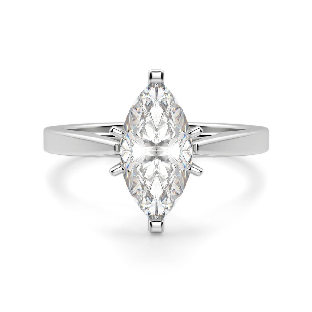 Marquise Cut Diamond Solitaire Engagement Ring For Women