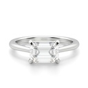 Emerald Cut Diamond Solitaire Ring for Women