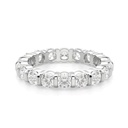 Round Cut Diamond Bar Set Full Eternity Wedding Band For Women