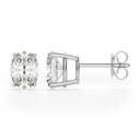Oval Cut Diamond Stud Earrings For Women