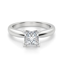 Princess Cut V Prong Solitaire Engagement Ring For Women