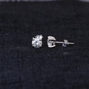 Round Cut Diamond Stud Earrings For Women