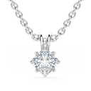 Princess Cut Diamond Necklace For Women