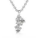  Round Cut Diamond Art Deco Necklace For Women