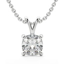 Cushion Cut Diamond Necklace For Women