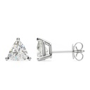 Trillion Cut Diamond Stud Earrings For Women