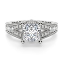 Princess Cut Diamond Vintage Anniversary Ring For Women