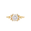 Round Cut Diamond Art Deco Anniversary Ring for Women