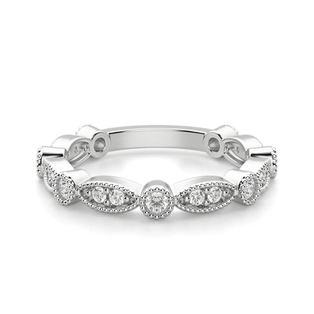 Round Cut Diamond Eternity Wedding Band for Women