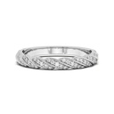 Round Cut Diamond Half Eternity Wedding Band for Women