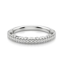 Round Cut Art Deco Matching Eternity Wedding Band for Women