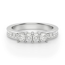 Princess Cut Diamond Wedding Eternity Band for Women