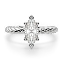 Marquise Cut Diamond Fiji Set Solitaire Engagement Ring For Women