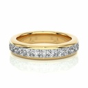  Princess Cut Channel Setting Diamond Eternity Wedding Band For Women