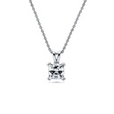 Princess Cut Solitaire Moissanite Pendant