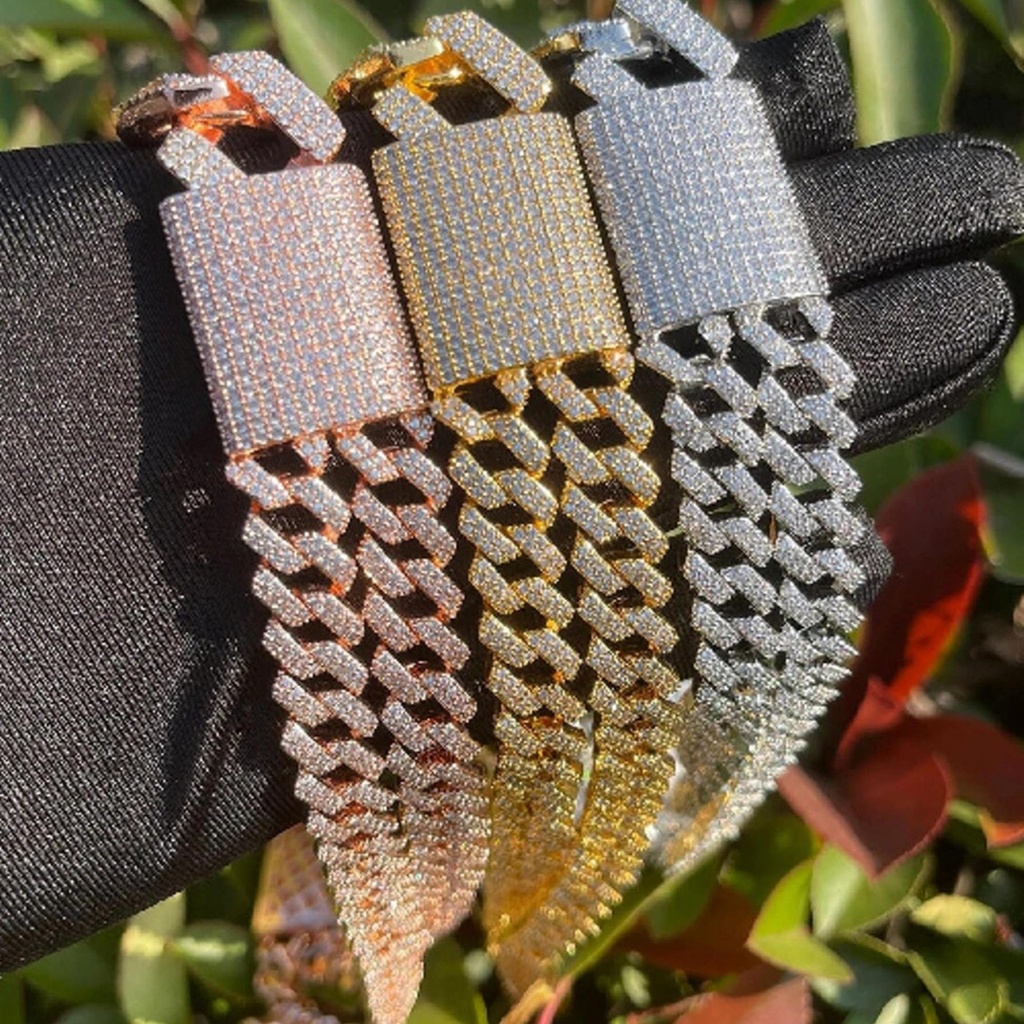 Round Cut Diamond Customized Hip Hop Necklace for Him