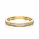  Round Cut Prong Setting Diamond Half Eternity Band For Women