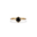  Round Cut Diamond Solitaire Black Diamond Wedding Ring For Women
