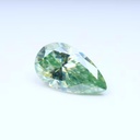 Loose Moissanite Salt & Pepper Green Clean Pear Cut 15.00 x 9.70 MM