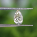 Loose Moissanite Salt & Pepper Off White Clean Pear Cut 7.50 x 4.60 MM